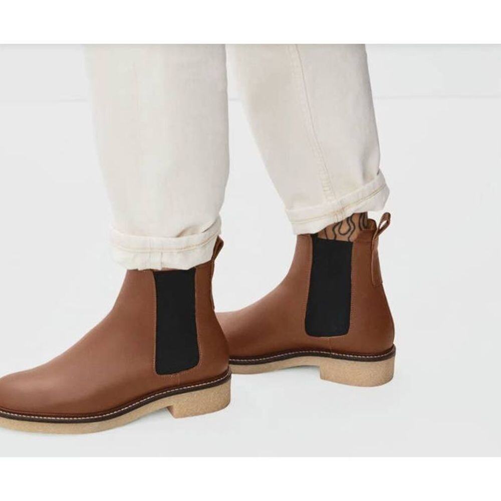 Everlane The Chelsea Boot in Tobacco Brown Woman Size‎ 6 NWOT